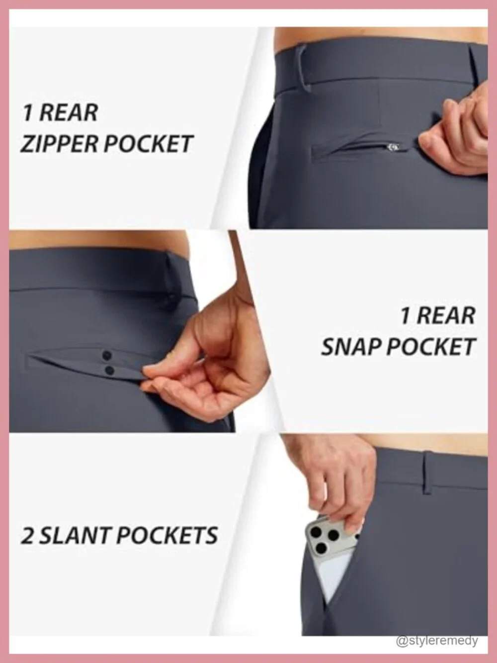 Men's Stretch Tapered Golf Pants 28